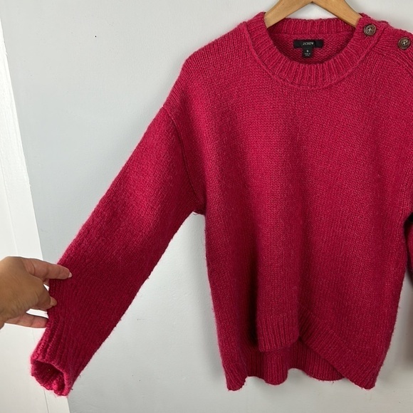 J.Crew Alpaca/Wool Button-shoulder Crewneck Sweater Sz S - Picture 6 of 11
